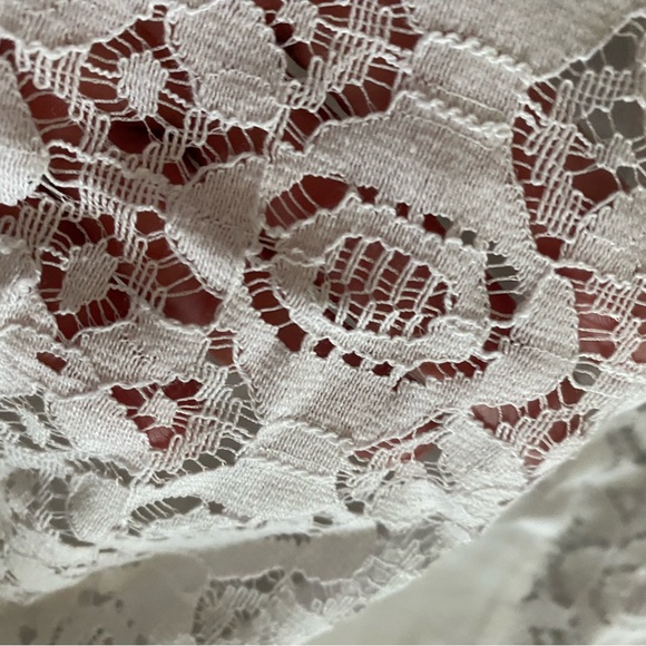 Cato White Top with lace insert details. NWT - Picture 7 of 7